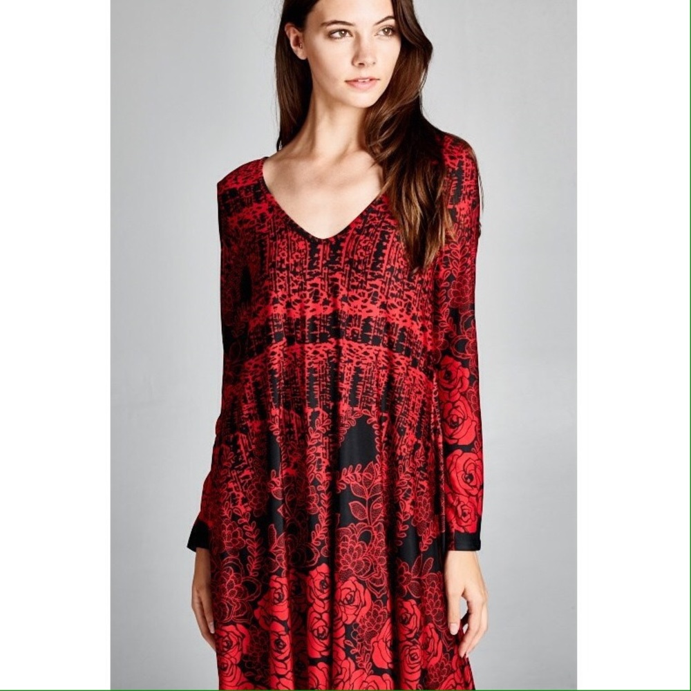 Long Sleeve Swing Dress